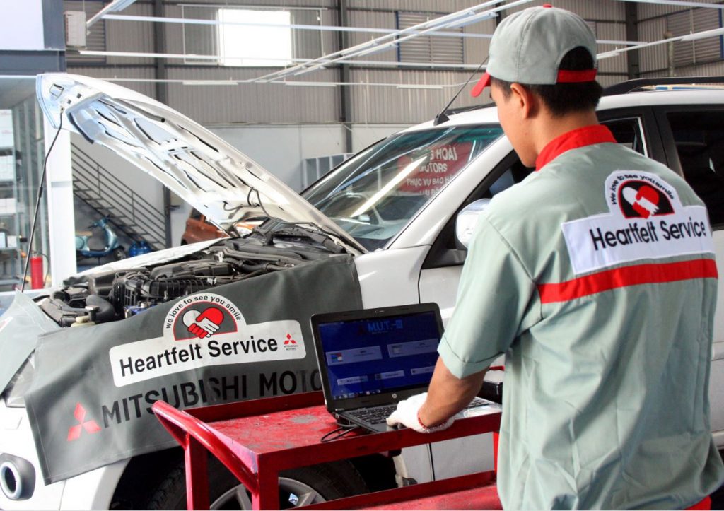 bảo dưỡng phụ tùng ô tô Mitsubishi Mirage